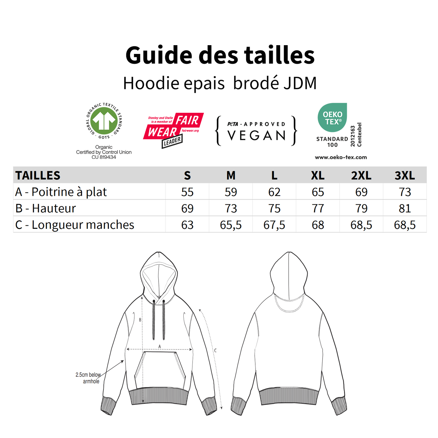 SWEAT SHIRT EPAIS BRODÉ - BCC